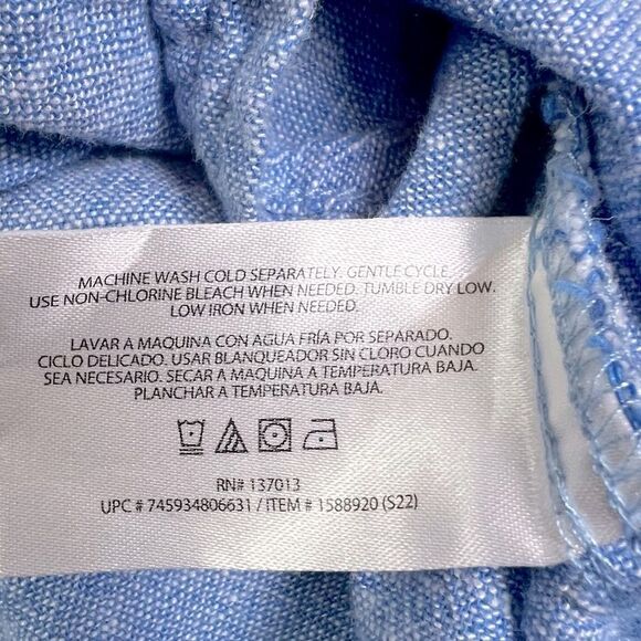 ORVIS WOMENS BUTTON DOWN SHIRT BLUE SIZE M - Picture 5 of 10